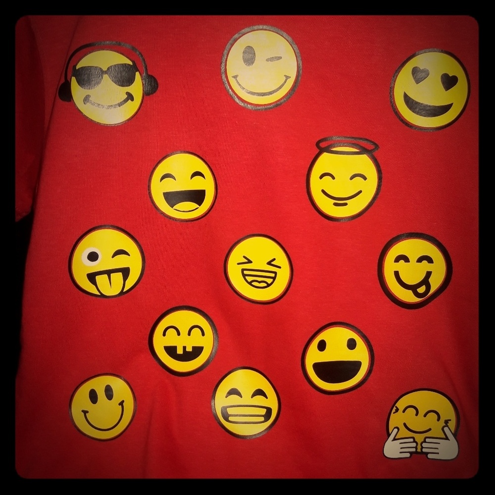 Custom Vinyl Emoji T-Shirt